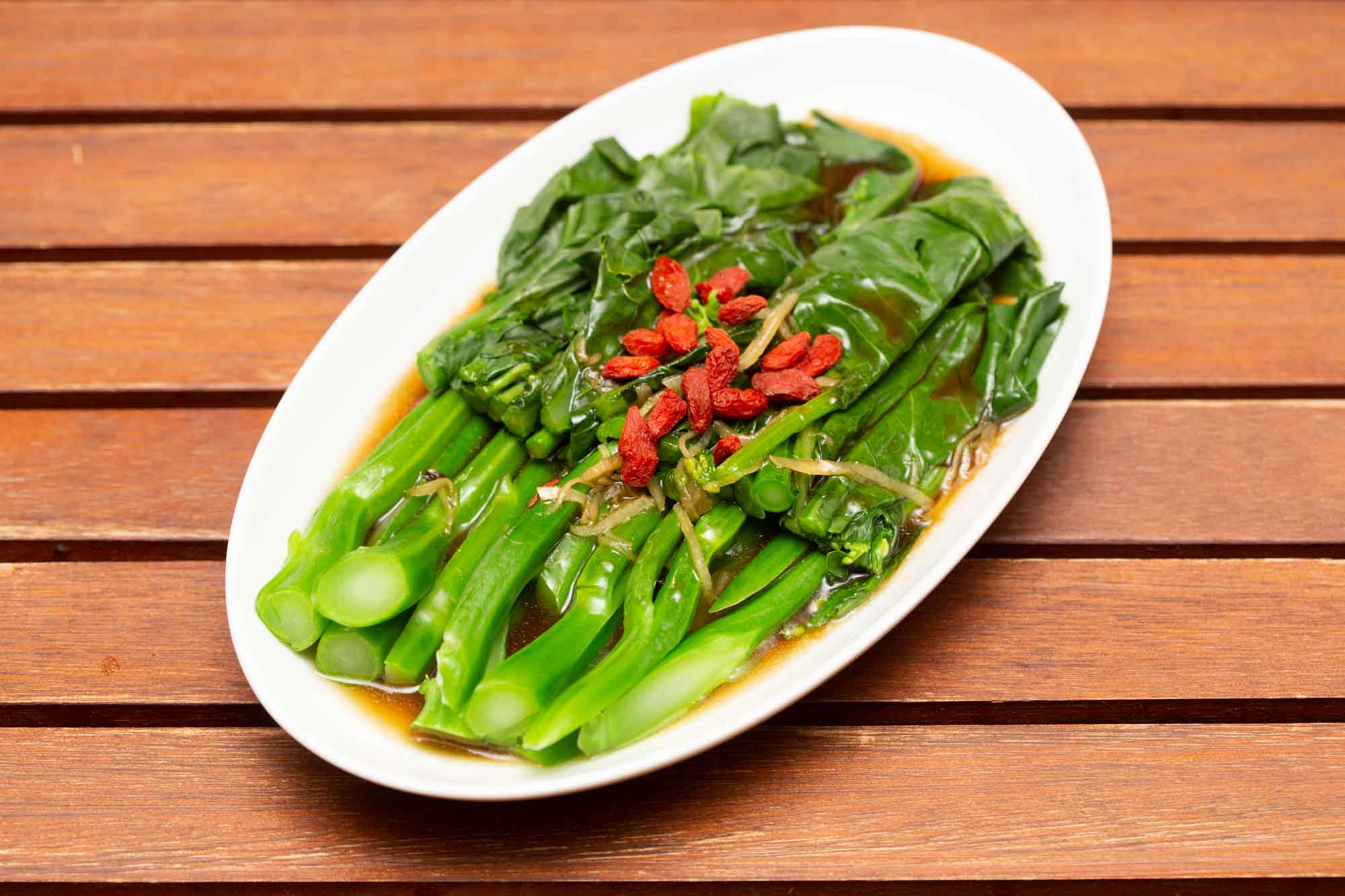 Dim Sum Portion Gai Lan 蒸芥蘭 ⓥ vegan