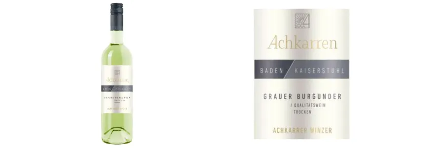 Achkarren Grauer Burgunder, Baden, 干型 0.2升