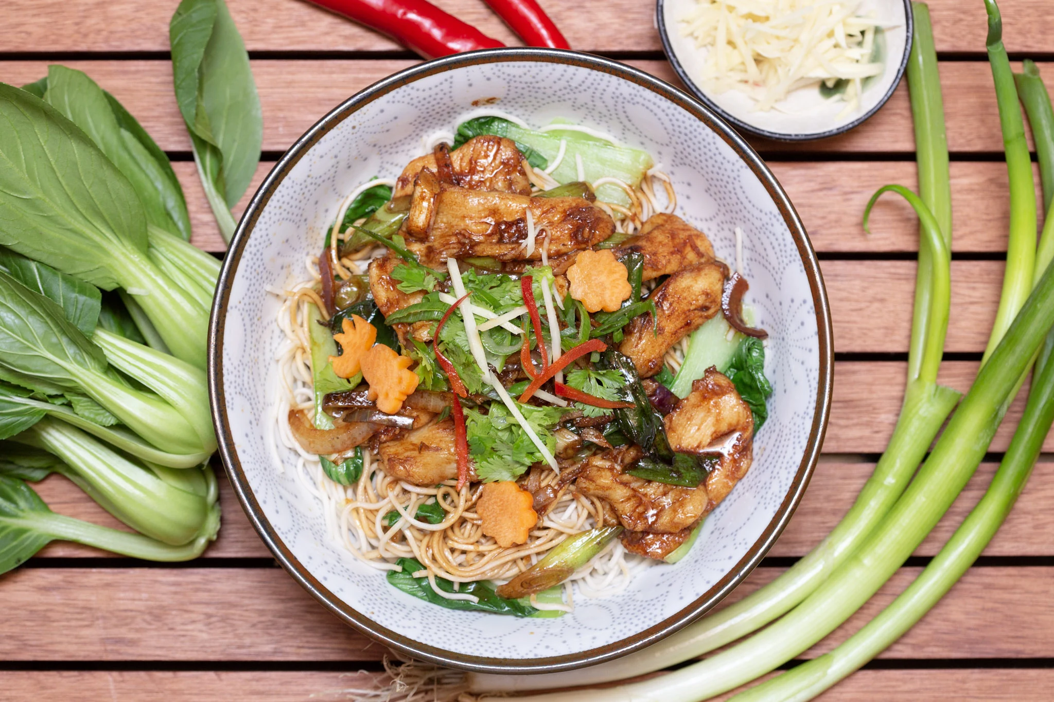 Lo Mien mit Hühnerfleisch