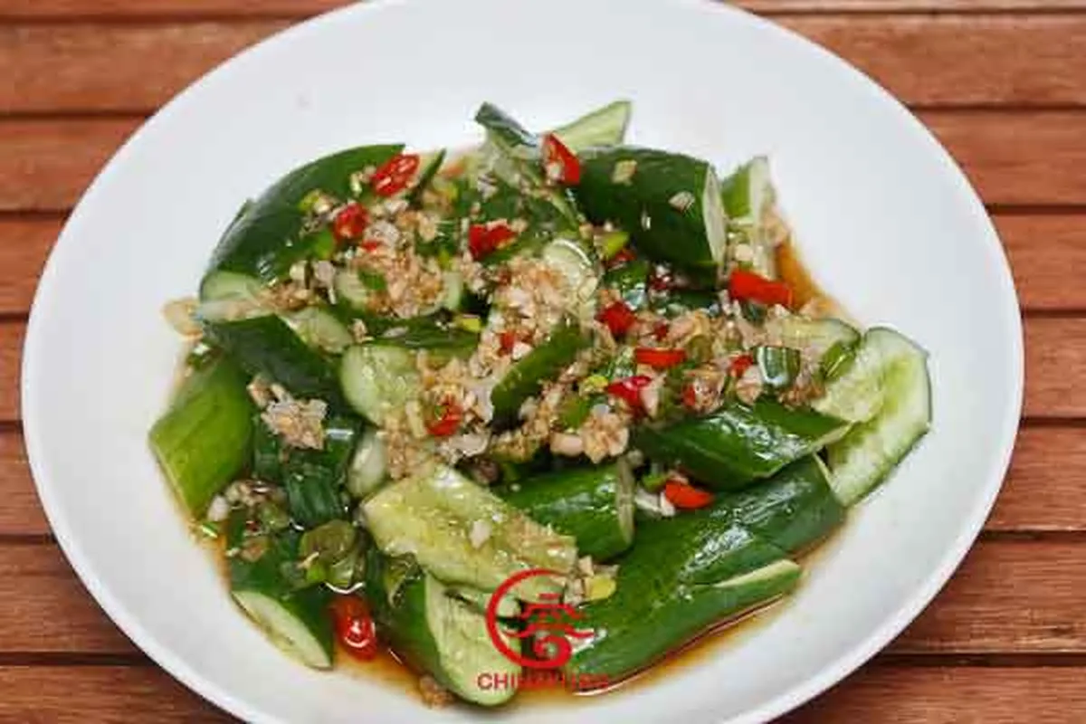 Minigurken-Salat vegan