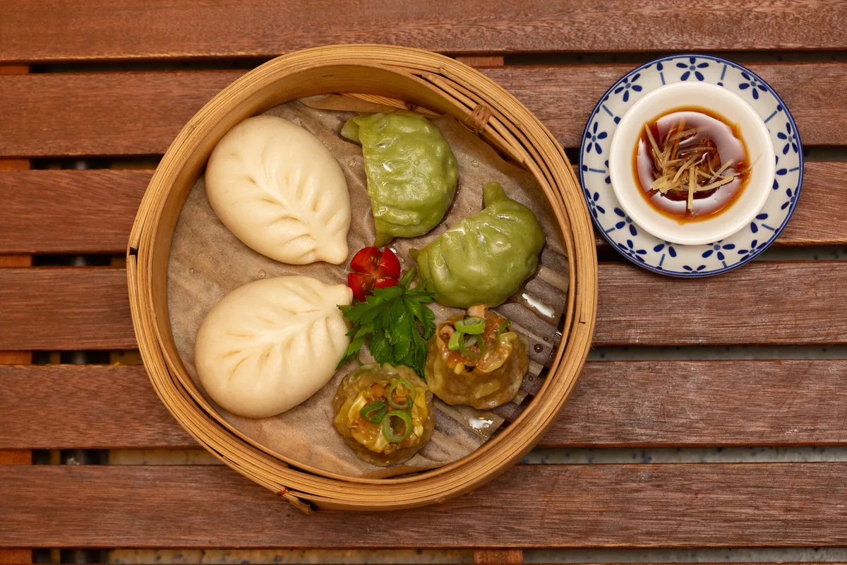 Vegan Dim Sum Mix steamed